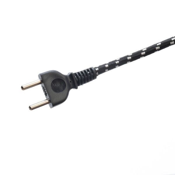 Standard Grounding Power Cord Extension Cord Plug for Electric Iron Kettle 2 Pin