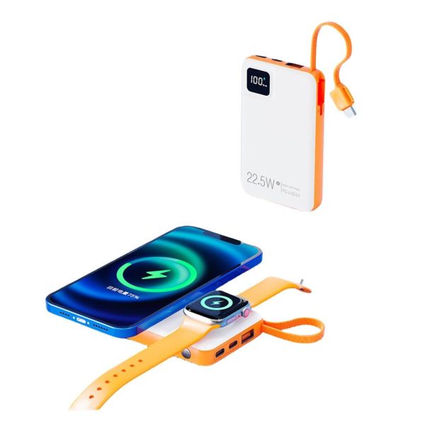 Large Capacity Portable Power Bank 10000mAh Stylish Power Bank With Data Display