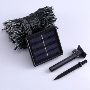 Garden 200 LED Colored Solar String Lights With High Lumen Illumination For