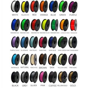 Pin Rui 3D Printer Filament 1.75mm PLA PETG ABS Plastic Rods with 50 Colors