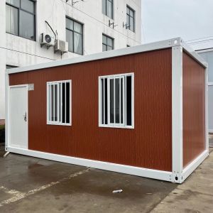 Booth 40ft RockWool Prefabricated Tiny Container Houses with Fast Build and 50mm