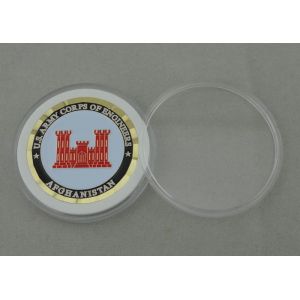 Us Army Corps Of Engineers Personalized Coins With Brass Material And Rope Edge