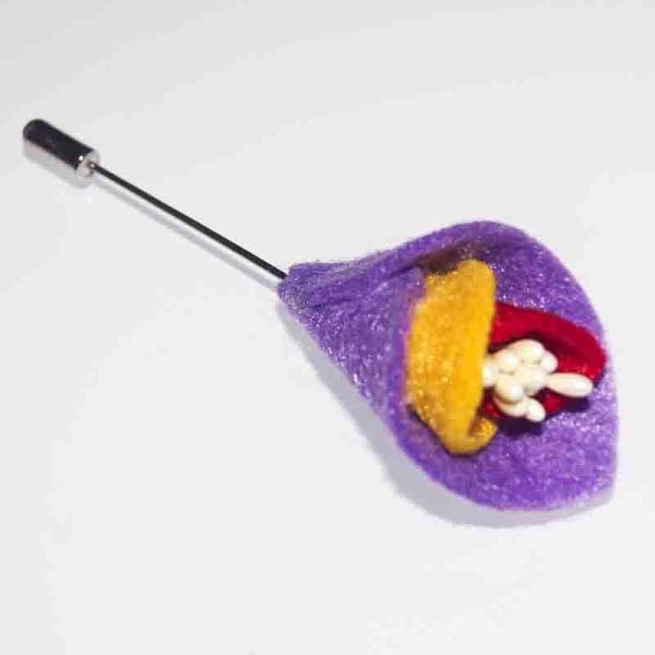 Quality Knighthood Handmade Fabric Flower Brooch Casual Occasion Daily Use wholesale