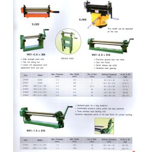 Semiautomatic Hand Shear Cutting Machine ISO Roller Bending Machine