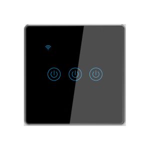 Tuya Smart Wifi Switch For Eu Standard 3 Gang Metal Bezel App Remote Schedule