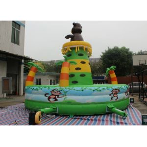 Commercial Grade Inflatable Rock Climbing Wall / Monkey Jungle Inflatable