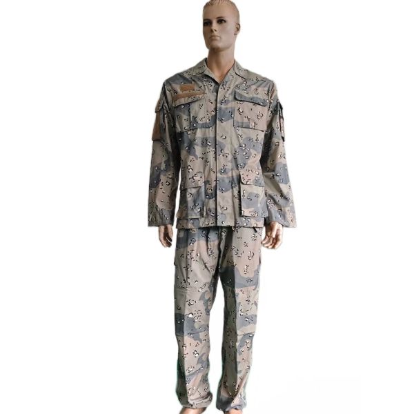 Outdoor Workwear Tactical 6 Pockets Camouflage BDU Military Uniform 65 Polyester 35 Cotton
