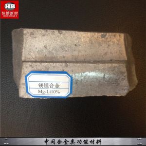 Cheap MgLi2 MgLi5 MgLi10 Master Alloy Magnesium Lithium Alloy Rectangle Shape for sale