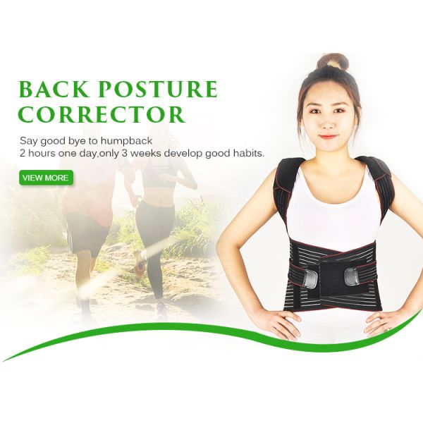 Back posture corrector shoulder support brace