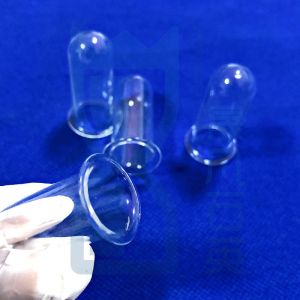 High Temperature High Purity Silica Quartz Glass Tube Quartz With Flange Tube