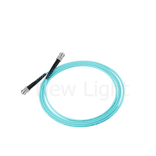 Quality ST-ST Multimode Fiber Optic Patch Cables Simplex  2.0 or 3.0 Mm Aqua Color cable wholesale