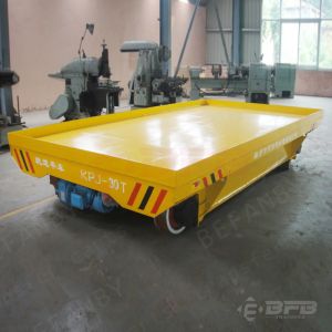 China Shipyard 10T Motorized Transfer Trolley With Cable Reel 4000 * 2200 * 600mm Size on sale