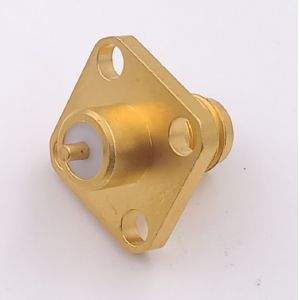 Panel Screw Mounting SMA Coaxial Connector SMA Jack Connector With 4 Holes
