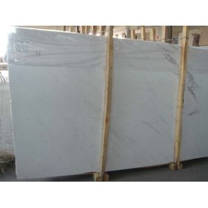 White Kitchen Marble Countertops And Backsplash , Huge Marble Tile Countertops