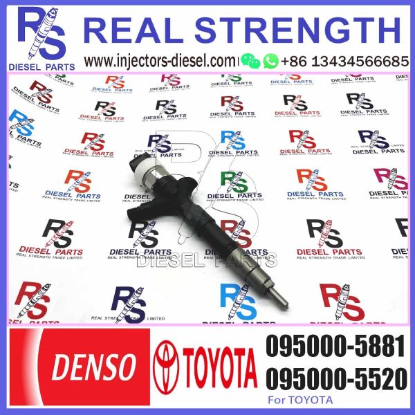 New Fuel Injectors 23670-30050 23670-39095 23670-39096 095000-5660 095000-5880 095000-5881 for Toyota Hiace Hilux 2KDFTV