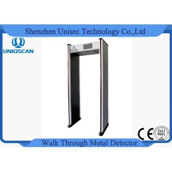 Economic 18 zone Light Multi Zone Metal Detector Walk Through 4KHZ - 8KHZ