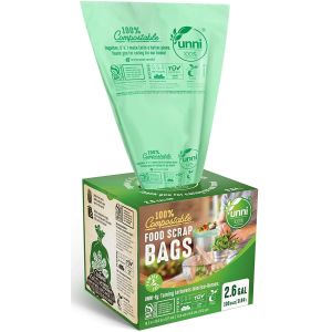 BPI Food Scrap PBAT 1C Print Biodegradable Plastic Bag