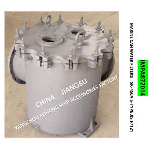 IMPA872014 5K-450A LA-TYPE JIS F7121 SEA WATER FILTER BODY CAST IRON, FILTER