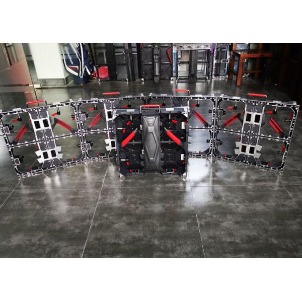 Easy To Install Waterproof Curved Rental LED Display 1/16 Driving Type ROHS