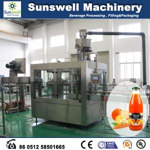 3-In-1 Hot Filling Machine , Stainless Steel Juice Filling Machine