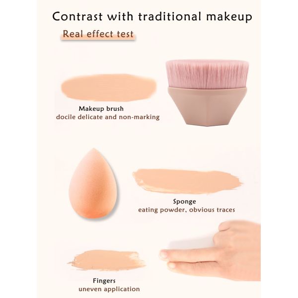 Three Dimensional ISO9001 Diamond Canister Makeup Brush 6*4.2cm