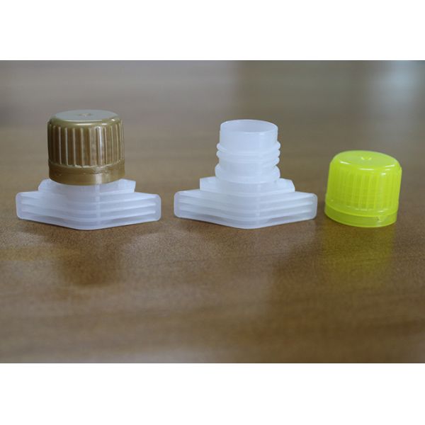 Quality 18mm Outer Dia Plastic Spout Caps For Laundry Detergent Pouch Packaging wholesale