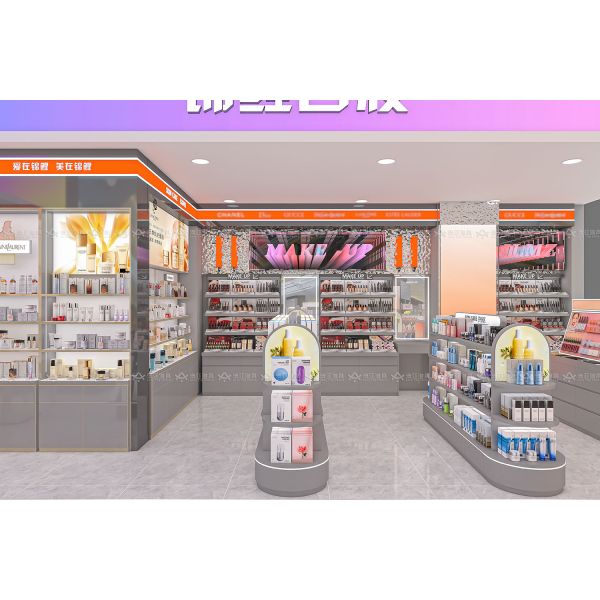 BKC014 Retail Display Showcase Beauty Mall Booth Cosmetic Kiosk Display for Beauty Store Decoration