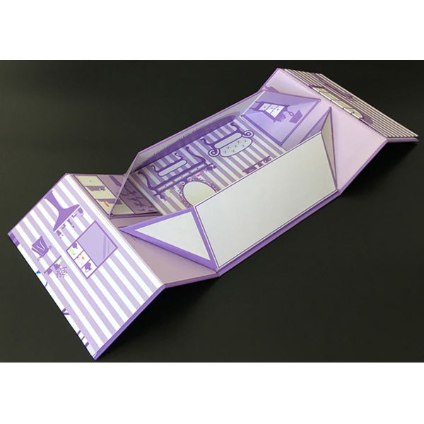 Elegant Chipboard Gift Boxes , Chipboard Jewelry Boxes 2 Side Flaps Opened Packaging Printing