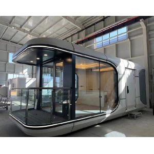 38 M2 Model E7 Solar Capsule House Modular Homes with 2 Bedroom/Kitchen/Bathroom