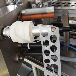 Two Lanes Coffee Capsule Packing Machine Cup Filling Sealing Machine