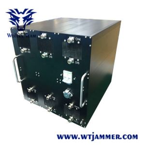 China 1200W 500m 20 - 3000MHz 12 Bands Bomb Signal Jammer on sale