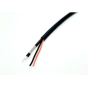 Cheap Mini Complex CCTV Siamese Coax Cable RG59P 0.5mm2 Power 3.7 PVC Jacket for sale