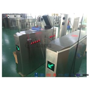 3 Lanes Swing Barrier Gate Card Collector For Biometric Access Control With Face