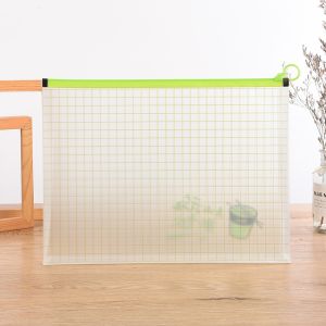A4 A5 A6 Plastic Mesh Zipper Pouch Document Bag Storage For School
