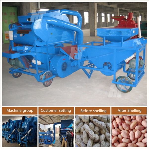 Quality 11.5kw Industrial Peanut Shelling Machine 1000Kg/H Peanut Shell Removing Machine wholesale