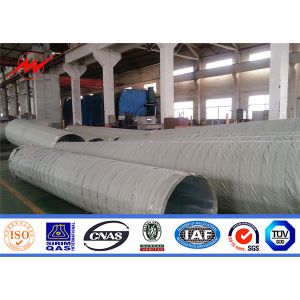 China Steel IP 65 Electric Utility Pole For 132kv Electrical Distribution Line on sale