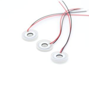 White PZT 23W 1.7M Ultrasonic Atomizing Transducer Ag Electrode