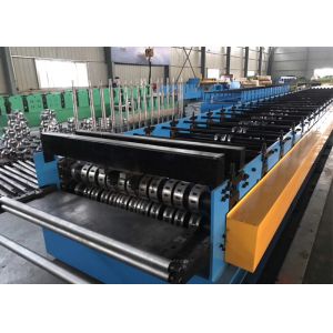Cheap Metal Deck Floor With Ribs Roll Forming Equipment PLC Control With Touch Screen for sale