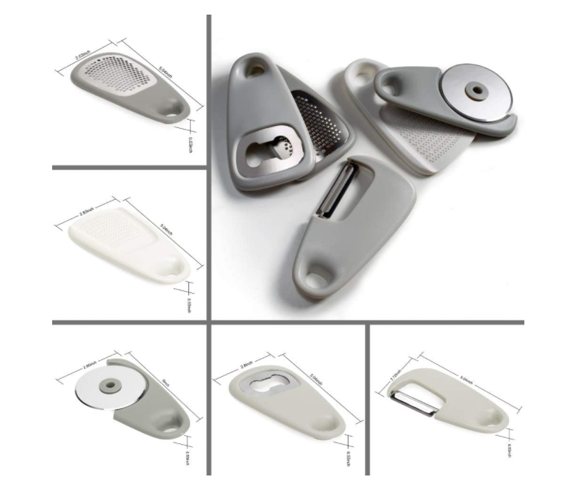 5 Piece Kitchen Gadget tools – Space Saving Cooking Tools/Food Accessories