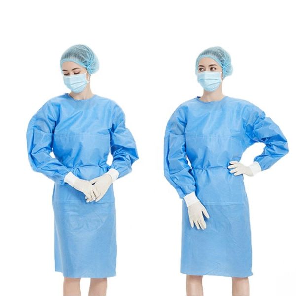 Quality EN1379 Sterilized SMS SMMS SMMMS Disposable Surgery Gown wholesale