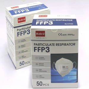 Disposable FFP3 Face Mask With Earloops Protection Level 99%