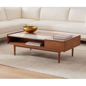 modern rectangle coffee table set for living room