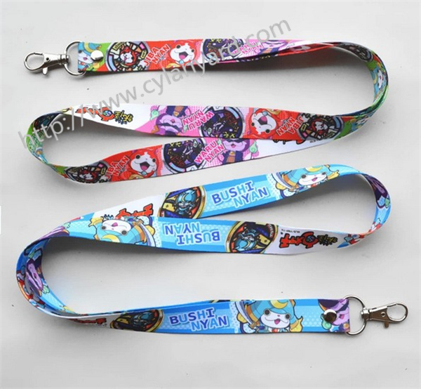 Cheap simple logo imprinted polyester id card lanyard,China lanyard factory small quantity