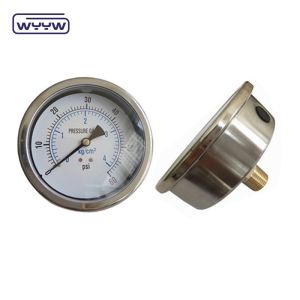 Hydraulic Jack Pressure Gauge Center Back Connection 100mm Dial Size