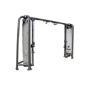 China Gray Frame Dual Adjustable Cable Crossover Gym Pulley Machine on sale
