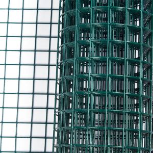 PVC Coated Welded Wire Mesh Roll with 2X2 Weave Style and Electro Galvanized