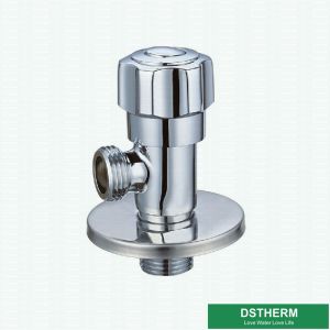 1/2-Inch Chromed Wall Mounted Toilet Water Stop 90 Degree Round Handle Quick