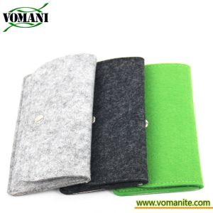 For iphone 7 plus 5.5 inch Gray universal wool felt mobile phone bag case