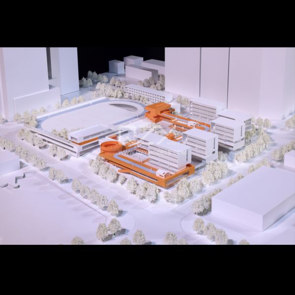 1/300 Shenzhen Xinqiao School Model With Handmade,3D Printing, Laser Cutting,CNC