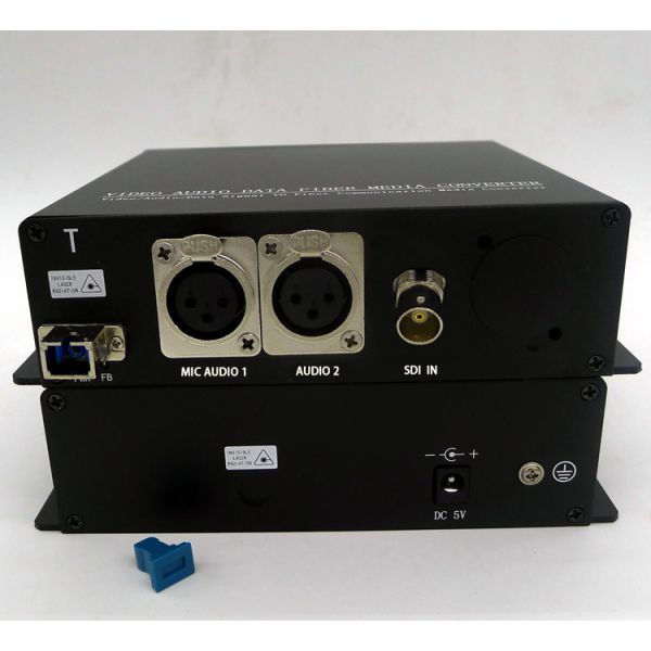 Quality 3G-SDI with Mic & line-level banlanced audio over fiber converter wholesale